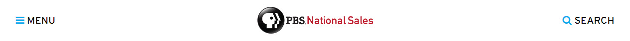 PBS National Sales site header with logo and navigation.